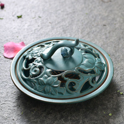 On Sale 香炉陶瓷家用卧室仿古大号实用摆设室内创意日式现代蚊香盘 เนปาลประเทศไทยพระพุทธรูป