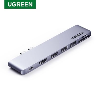 UGREEN ฮับ USB C USB หัวแปลงสัญญาณ HDMI C ถึง USB 3.0 Dock สำหรับแมคบุ๊กโปรแอร์2022อุปกรณ์ USB-C Type C 3.1ฮับ C Feona