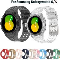 Tali Transparan untuk Jam Tangan Samsung Galaxy 5 4 44Mm 40Mm Klasik 46Mm 42Mm Gelang Pintar 20Mm Gelang Jam Sabuk Silikon