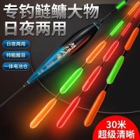 Day and night dual-use biting hook color-changing luminous float super bright eye-catching electronic float high sensitive gravity induction float crucian carp float fishing