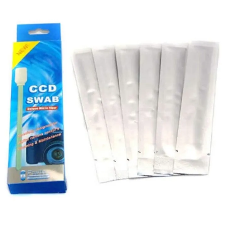 6X 15mm Wet Cleaning Swab for DSLR, CMOS CCD Sensor Cleaning Swabs