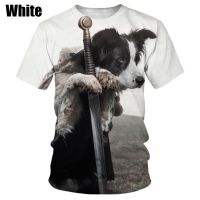 Animal 3d Print Funny Dog T Shirt Men Women Fashion T-shirt Border Collie Pet Tops Kids Harajuku Tee Casual Shirts