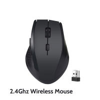 2.4Ghz Wireless Mouse Gamer สำหรับคอมพิวเตอร์ PC Gaming Mouse พร้อมตัวรับสัญญาณ USB แล็ปท็อปอุปกรณ์เสริมสำหรับ Windows Win 72000 Xpvista