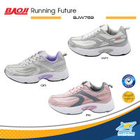 Baoji Collection  รองเท้าวิ่ง รองเท้าผ้าใบ รองเท้าแฟชั่น รองเท้าลำลอง สำหรับผู้หญิง บาโอจิ W Running Future BJW769 WH / GR / PK (1520)