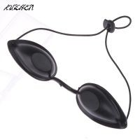 【cw】 1pc Soft Sunbathing Eyewear Tanning Goggles Beach Adjustable UV Skin Tanning Eye Protection UV Shield Glasses Black