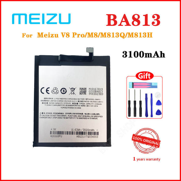 2023 100% NEW Original BA813 3100mAh Battery For Meizu V8 Pro/M8/M813Q ...