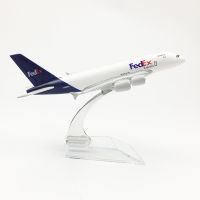 16เซนติเมตรเครื่องบินรุ่น FedEx ขนส่งสินค้าโลจิสติกมัส A380สายการบินเครื่องบิน D Iecast โลหะเครื่องบินรุ่นของเล่นของขวัญของสะสม