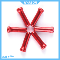 NYABOR 30pcs จักรยานเบรคลวดปลายแกนฝาครอบสายเคเบิลอลูมิเนียมฝาครอบเกียร์ชิ้นส่วนจักรยาน