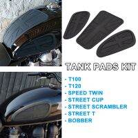 [YOMI Automotive Products] สำหรับ T120 T100 /Thruxton 1200 R/bobber 1200 /Thunderbird 900 /Interceptor 650เข่าถัง Pad ยางสติกเกอร์