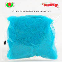 Tulip Wonder wool, Turquoise, 10g / ใยขนแกะสำหรับงาน needle felting ขนาด 10 กรัม สีฟ้าอมเขียว แบรนด์ Tulip จากประเทศญี่ปุ่น (TWW250e)