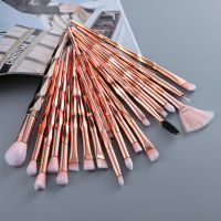 Fan Eye Bling Makeup Brushes Set Eyelash Eyeshadow Eyebrow Eyeliner Foundation Face Lip Make Up Mascara Brush Beauty Tool