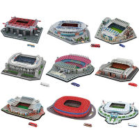 จิ๊กซอว์ Diy 3d Que-Cabeça Mundo Estádio De Futebol Europeu สนามเด็กเล่น Montado Modelo De Construção Brinquedos Para Crianças