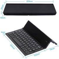 For 7 7 Plus Windows iOS Mac Android Tablet Smartphone (Black) Folding Keyboard, Portable Ultra-thin