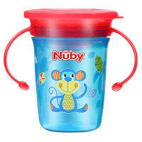 Nuby Nuby ถ้วยน้ำเด็กถ้วยหัดดื่มถ้วยฟางถ้วยน้ำเด็กป้องกันการสำลักและกันกระแทกถ้วยน้ำเด็กถ้วยวิเศษ