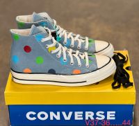 รองเท้าCONVERSE X GOLF WANG POLKA DOT CHUCK 70 รองเท้าหุ้มข้อ รองเท้าคอนเวิส รองเท้าผู้ชายหญิง ทรงสวย ใส่สบาย (สินค้าพร้อมส่ง)