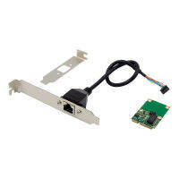 Mini PCIe LAN Server การ์ดเครือข่าย In I210AT GbE Ethernet การ์ดอะแดปเตอร์ RJ45 1000M Mini Pci-e Converter Dual Port Gibabit