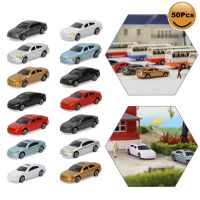 New Product 50Pcs HO Scale Model Plastic Cars 1:87 Building Train Scenery C100