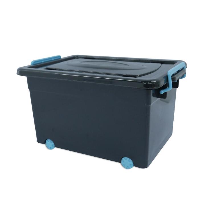 cspc-กล่องพลาสติกล้อเลื่อนเล็ก-รุ่น-4885-ลดหนักมากๆ-กล่องเก็บของ-mini-storage-box