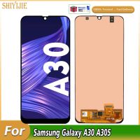 100% LCD ทดสอบแล้วสำหรับ GALAXY A30 A305/DS A305FN A305G ชิ้นส่วนจอสัมผัสแอลซีดีของเครื่องแปลงดิจิทัล A305YN A305GN