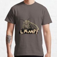 New Lamp Classic Moth Lamp Meme Cartoon Funny T-Shirt Cotton Tee Shirt Black Tee Shirts For Men Custom Aldult Teen Unisex