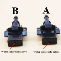 แต่งรถ Larbll หัวฉีดสำหรับติดตั้งที่ปัดน้ำฝนกระจกหน้ารถ2ชิ้น,พัดลมพ่นไฟเหมาะสำหรับ Toyota คอโรลล่าอัลติส Camry 2006-2015