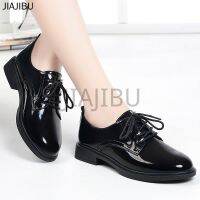 34-46 Size Womens Shoes 45 JK Uniform 44 Korean Fashion Platform Mary 43 Non-slip Round Toe 42 School for Teenage British Thick Heel Student Leather Oxford Lace-up