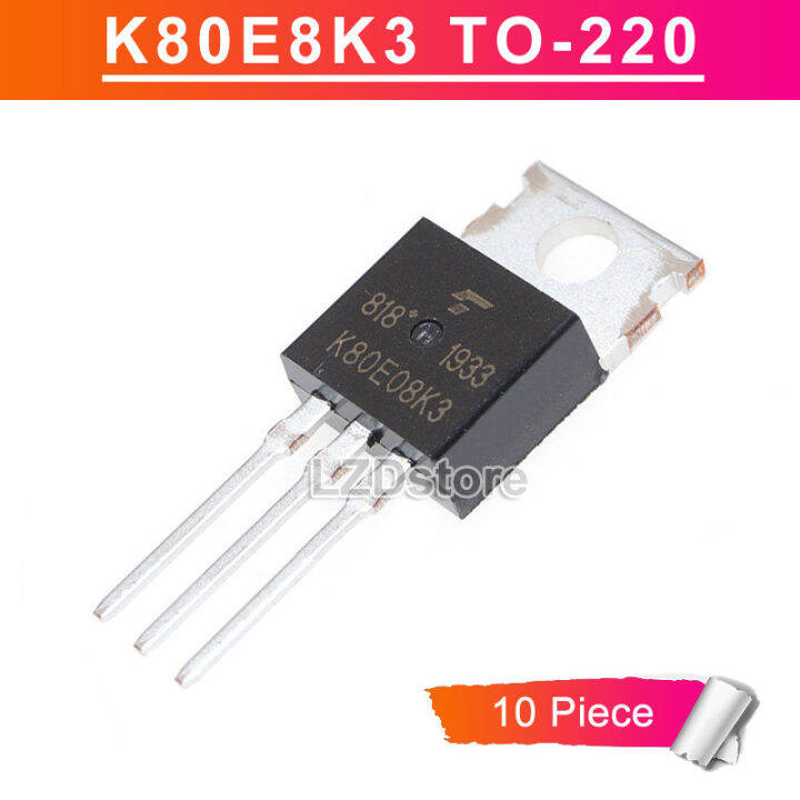 10pcs K80E08K3 TO220 TK80E08K3 TO-220 75V/80A N-Channel MOSFET ...