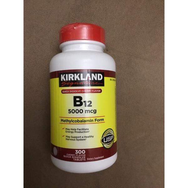 Vitamin B12 5000mcg 300 tablets Methylcobalamin Kirkland Lazada PH