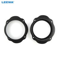 LEEWA 2pc Car Special 6.5 Speaker Mat for Ford Focus 2006-2008 Front Door Audio Speaker Spacer Mount Ring Pads CA6036