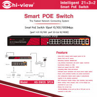 Hi-view PoE Switch 26 port Smart รุ่น HG-SW26 5P24