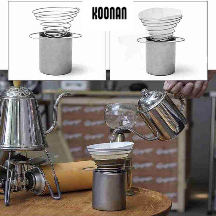 koonan-espresso-coffee-filter-net-foldable-coffee-filter-cup-holder-drip-coffee-maker-refillable-spring-style-brewer