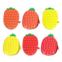 Pencil Case Multi-function Press Bubble Sensory Toy for Kid Student s Squeeze Games Storage Stationery Pen Bags