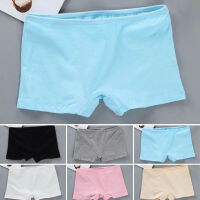 4PcsLot Children Girls Panties Underwear Solid Color Boxer Teenage Shorts 10-18Years