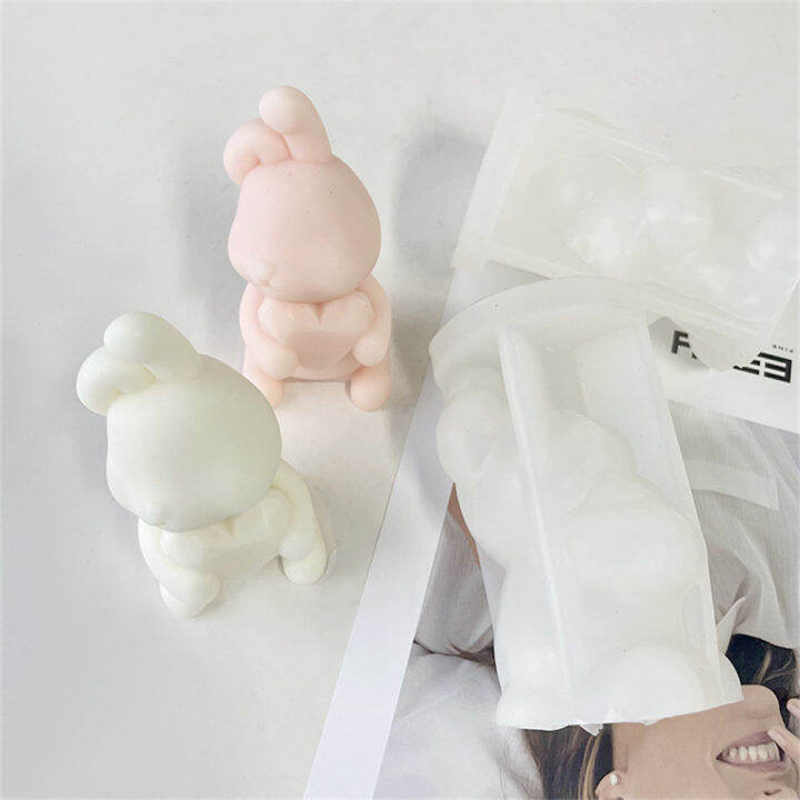 hugging-diy-aromatherapy-plaster-soap-cartoon-rabbit-candle-mold