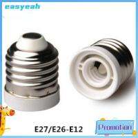 EASYEAH พลาสติกทำจากพลาสติก ฐานโคมไฟสำหรับ E12 E27 โลหะสำหรับตกแต่ง สีขาวขาว สกรูยึดไฟ อุปกรณ์เสริมเสริม ทนความร้อนทน ที่ยึดไฟ โคมไฟหลอดไฟ LED