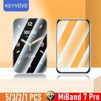 Tempered Glass For Xiaomi Mi Band 7 Pro 7 6 5 Screen Protector Protective Soft Glass Film Curved Full Cover Watch Accessories Smartwatches