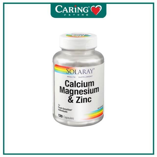 SOLARAY CALCIUM MAGNESIUM & ZINC 120S Lazada