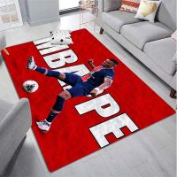 〖Queena carpet〗Kylian Mbappe พรมและพรมสำหรับ3D,พรมพิมพ์ลายพรมห้องนั่งเล่นห้องนอนของตกแต่งพื้นที่ขนาดใหญ่พรมนุ่มพรมห้องเด็ก