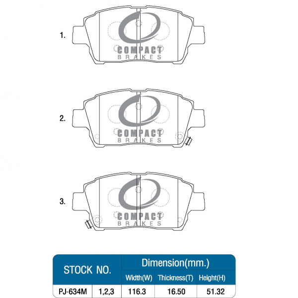 compact-ผ้าเบรคหน้า-ดิสเบรคหน้า-toyota-corolla-altis-limo-taxi-vvti-1-6-1-8-ปี-2001-2007-อัลติส-รุ่นแรก-วีออส-โฉมหน้าหมู-โฉมตาถั่ว-แท็กซี่-แทกซี่-dcc634