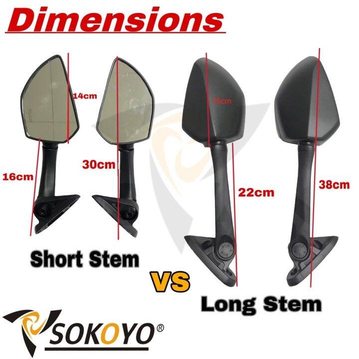 Nmax v1 v2 Xmax ADV PCX Universal Side Mirror Short / Long Stem Lazada PH