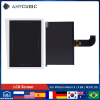 ANYCUBIC ชิ้นส่วนเครื่องพิมพ์3D 8.99.25นิ้ว4K6K หน้าจอ LCD ขาวดำสำหรับ Photon Mono X 6K Photon M3 Plus Photon Mono X