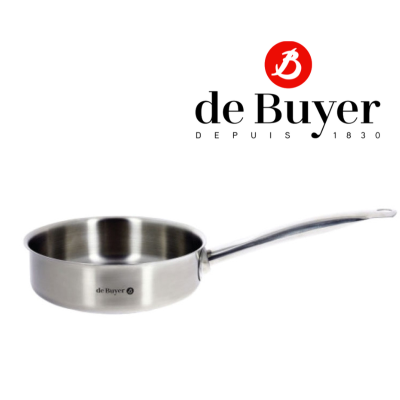 de Buyer 3502 Saute-Pan Prim’’Appety S/Steel Handle / หม้อซอส