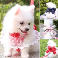 ZZOOI Pet Leash Collar Cute Lace Dog Harness Cat Bow Vest Leash Reflective Breakaway Dog Cat Leash Dog Clothes Pet Products Chihuahua