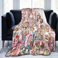 2023 in stock Tokidoki Micro Fleece Blanket Flannel Ultra-Soft Warmth Throw Blanket for Sofa Bed in Home ，Contact the seller to customize the pattern for free