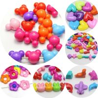 Craft DIY Mixed Bubblegum Color Various Shape Flower Mouse Charm Beads Jewelry Beads