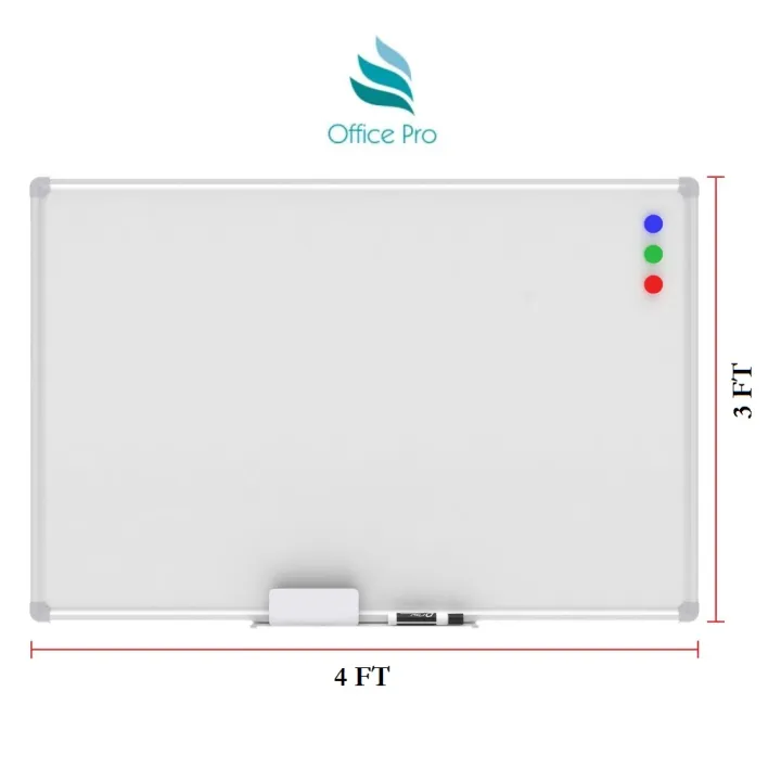 whiteboard-magnetic-aluminum-frame-wall-mounted-type-3ft-x-4ft-36