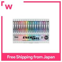 Pentel หมึกเจลปากกาลูกลื่น EnerGel 0.5มม. จำกัด20สี BLN75Z-20