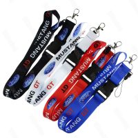 JDM สไตล์สำหรับ Ford MUSTANG Lanyard Racing รถพวงกุญแจ ID Card สายคล้องคอสำหรับ Ford Mustang EcoBoost 4สี2206