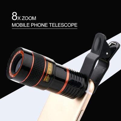 HD 8X/12X Zoom Telephoto Lens External Mobile Phone Camera Lens with Clip for iPhone 11 Xs Max Lens Mobile Phone Lens Android