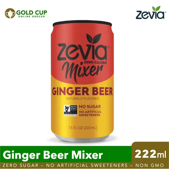 Zevia Mixer Ginger Beer 222ml (Zero Sugar No Artificial Sweeteners